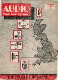 Audio - September 1952