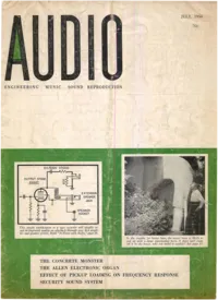 Audio - July 1954