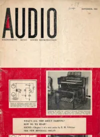 Audio - September 1955