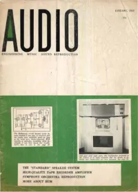 Audio - January 1957