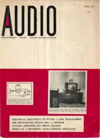 Audio - April 1957