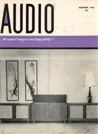 Audio - December 1962