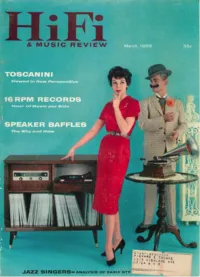 HiFi Stereo Review - March 1958