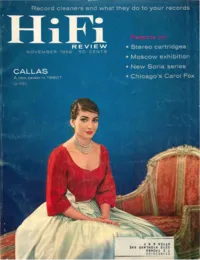HiFi Stereo Review - November 1959