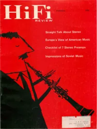 HiFi Stereo Review - February 1959