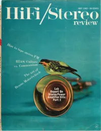 HiFi Stereo Review - May 1962