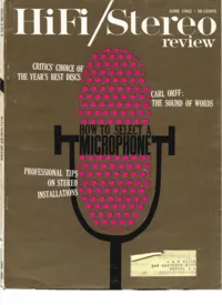 HiFi Stereo Review - June 1962