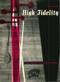 High Fidelity - April 1957