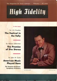 High Fidelity - February 1958