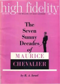 High Fidelity - May 1959