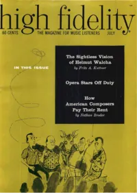 High Fidelity - July 1959